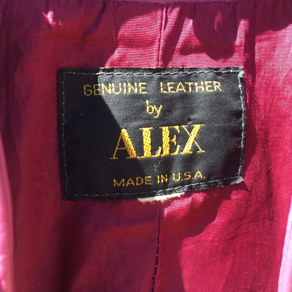 Small Pink Leather Jacket - Picture 5 of 7